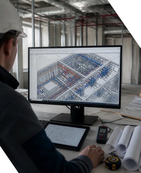 Создание BIM модели инженерных сетей для объектов в Еманжелинске